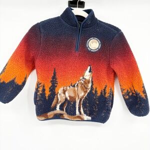 Creative‎ Action Network Kids See America Yellowstone Sherpa Fleece Pullover 4/5